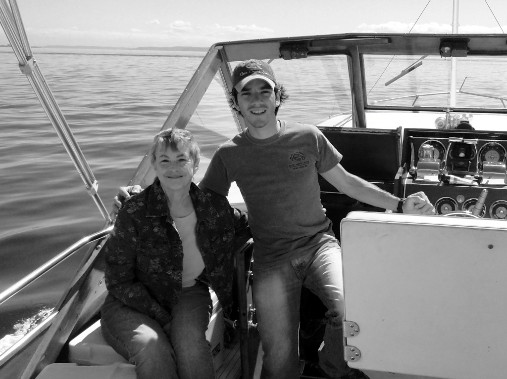 My friend with Early onset Alzheimer's disease on a boat 