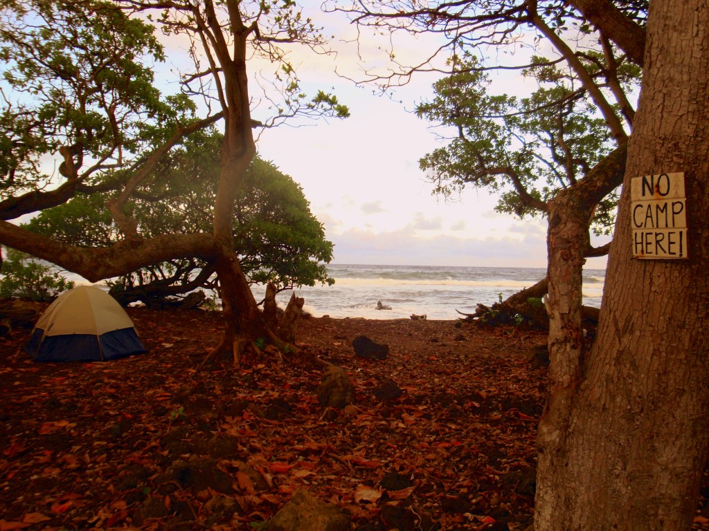 Acampamento proibido