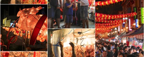 Chinatown na Singapura - Ano Novo Chinês